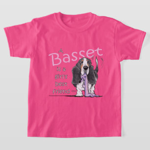 Camiseta Mejor amigo de los chicas de Basset Hound