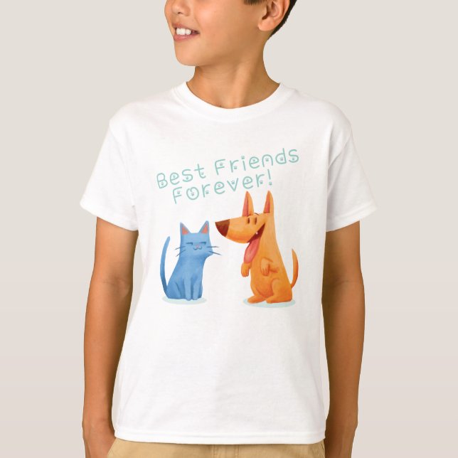 Camiseta Mejor amigo de perro y gato (Anverso)