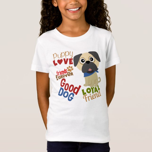 Camiseta Mejor Amigo de Pug Dog (Anverso)