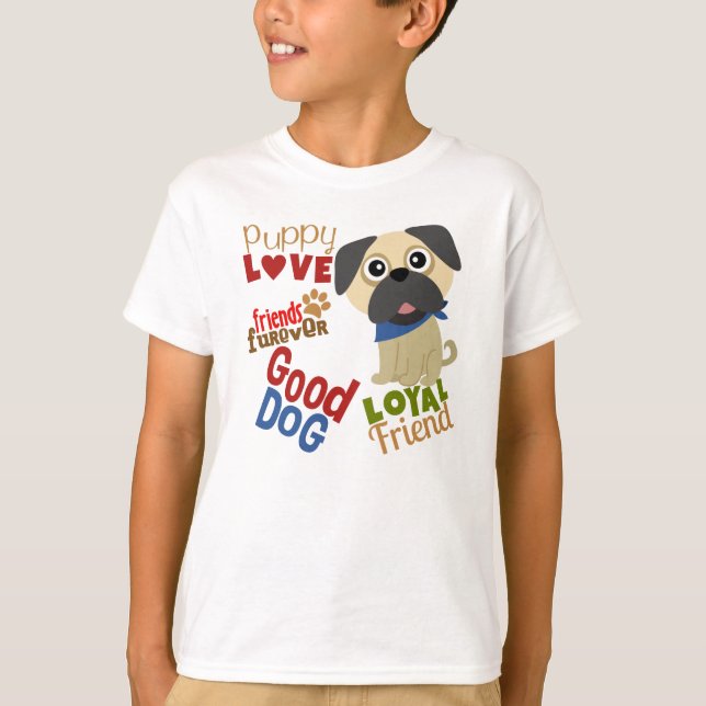 Camiseta Mejor Amigo de Pug Dog (Anverso)
