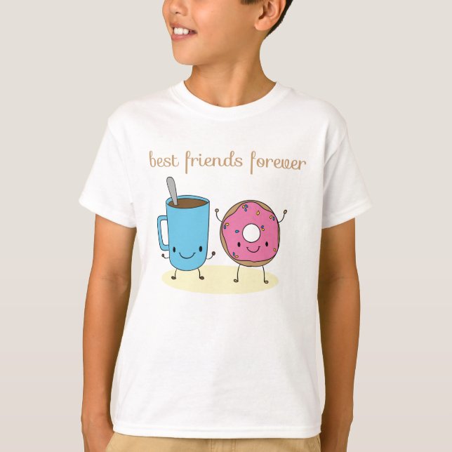 Camiseta Mejor Amigo del Café y del Donut (Anverso)