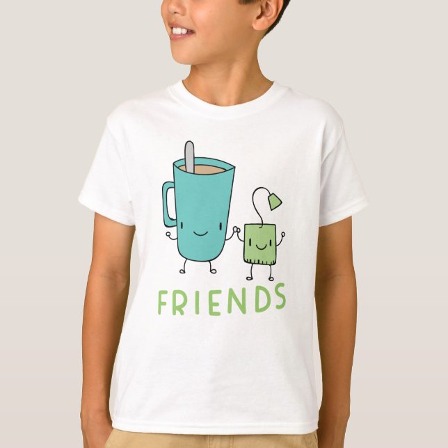 Camiseta Mejor Amigo del Café y del Tea Bag (Anverso)