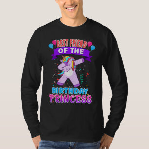Camiseta Mejor Amigo Del Chica De La Princesa De Cumpleaños