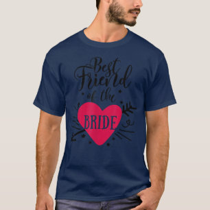 Camiseta Mejor Amigo Del Corazón De La Novia Arrow Para La