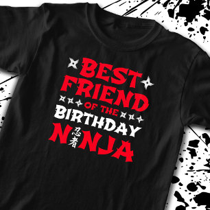 Camiseta Mejor Amigo del Cumpleaños Ninja - Fiesta coincide