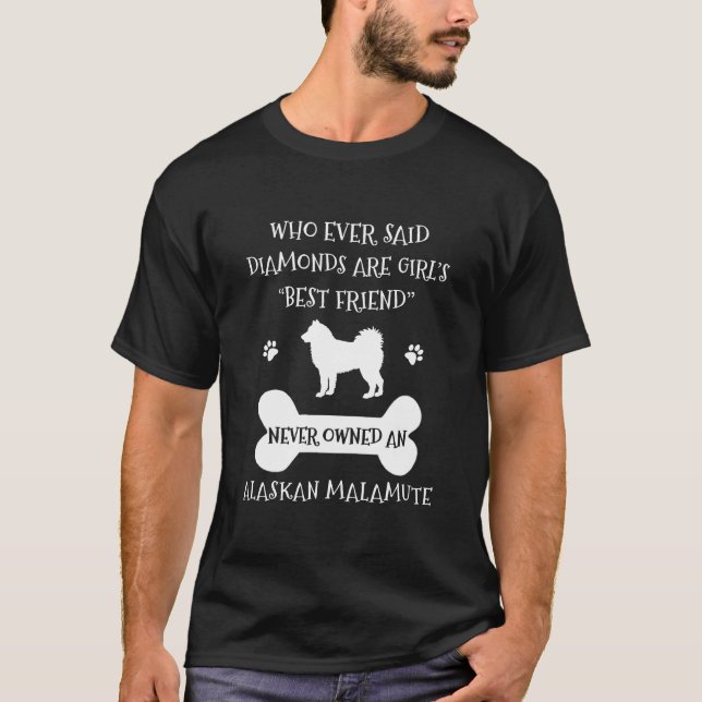 Camiseta Mejor amigo del perro Malamute de Alaskan (Anverso)