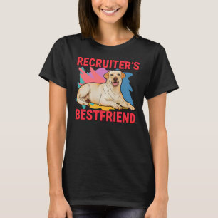 Camiseta Mejor Amigo Del Reclutador Labrador Recuperador Pe