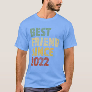 Camiseta Mejor Amigo desde 2022 Divertido Día del Eslogan f