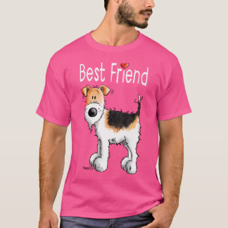 Camiseta Mejor Amigo Fox Terrier Para Mujeres Hombres