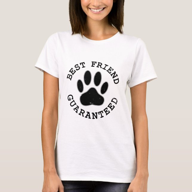 Camiseta Mejor Amigo Garantizado De Dog Paw (Anverso)