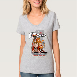 Camiseta Mejor amigo (modo claro) | Mujeres cuello en V