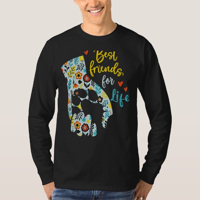Camiseta Mejor Amigo Para Perro De Vida (Anverso)