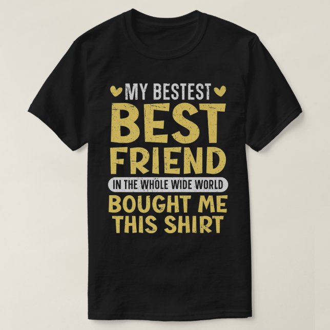 Camiseta Mejor Amigo para siempre Amistad Bestie BFF SquadT (Diseño del anverso)