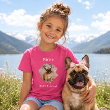Mejor amigo perro foto rosa niña