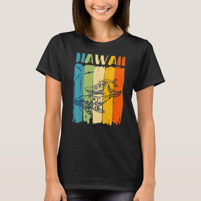 Camiseta Mejor amigo que coincide con hawaiano retro ballen (Anverso)