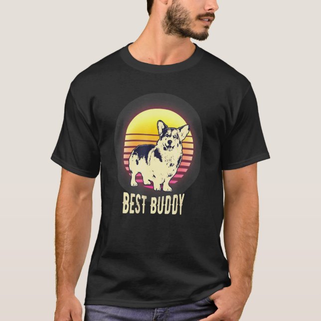Camiseta Mejor amigo Welsh Corgi (Anverso)