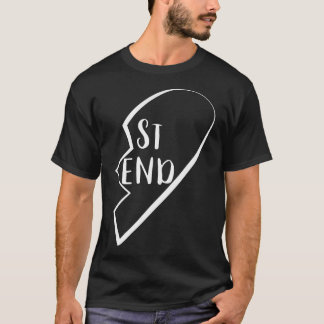 Camiseta Mejor Amigos de BFF Corazón de Forever2 de 2