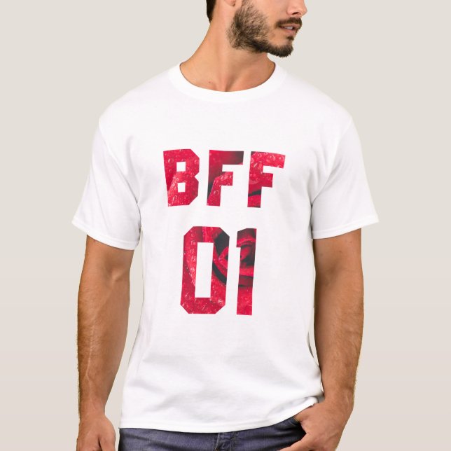 Camiseta Mejor amigos de Flor para 3 - BFF 01 (Anverso)