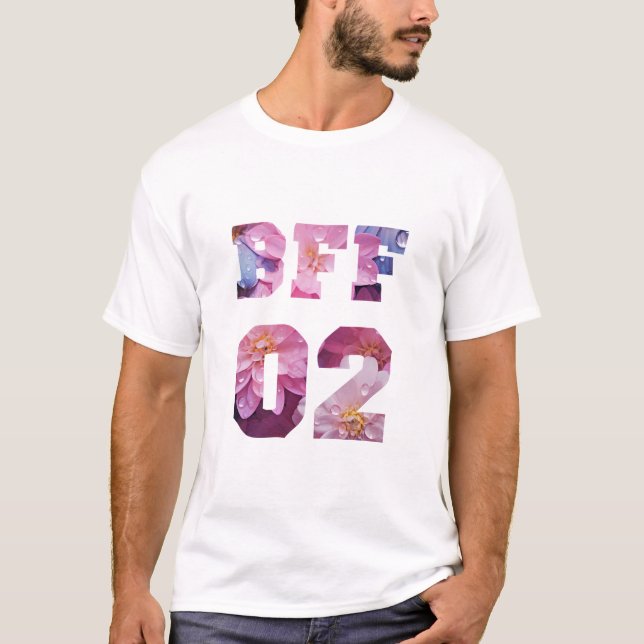 Camiseta Mejor amigos de Flor para 3 - BFF 02 (Anverso)