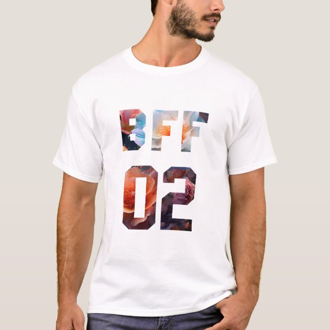 Camiseta Mejor amigos de Flor para 3 - BFF 02 (Anverso)