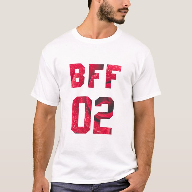 Camiseta Mejor amigos de Flor para 3 - BFF 02 (Anverso)