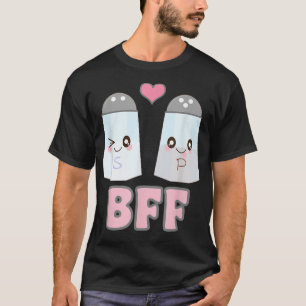 Camiseta Mejor amigos de Kawaii Salt y Pepper BFF Forev