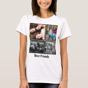 Camiseta Mejor Amigos Modernos Amistad Manténgase Fotografí