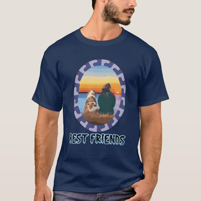 CAMISETA MEJOR AMIGOS OBSERVANDO DOMINIO (Anverso)