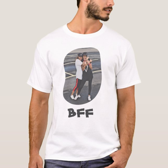 Camiseta Mejor Amigos para siempre BFF Besties subir tu fot (Anverso)