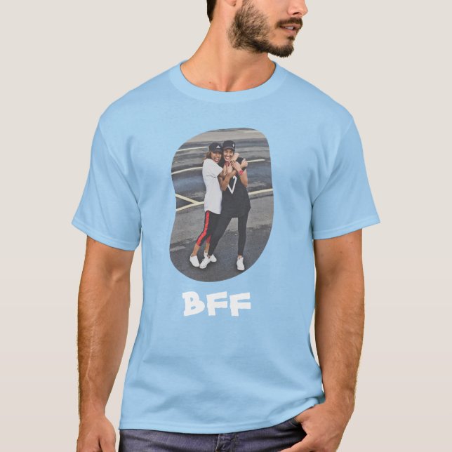 Camiseta Mejor Amigos para siempre BFF Besties subir tu fot (Anverso)