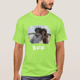 Camiseta Mejor Amigos para siempre BFF subir tu foto horizo