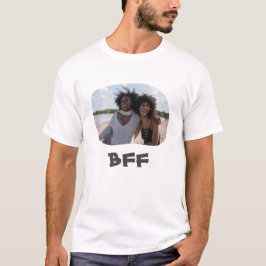 Camiseta Mejor Amigos para siempre BFF subir tu foto horizo