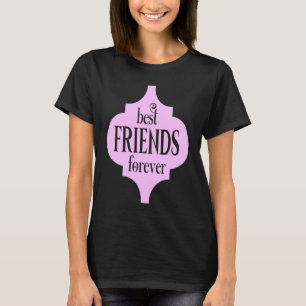 Camiseta Mejor Amigos Para Siempre Cute Pink Mejor Valente 
