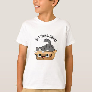 Camiseta Mejor Amigos Para Siempre Gracioso Cat Y Box Pun