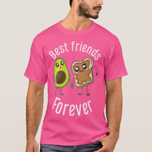 Camiseta Mejor Amigos para siempre Gráfica Funny Aguacate L