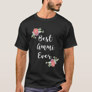 Camiseta Mejor Ammi jamás Camisas Flores Rosa Flores Floral