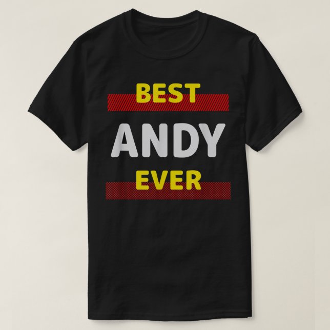 Camiseta Mejor Andy Ever Friends Nombre Buddy Nickname Pers (Diseño del anverso)