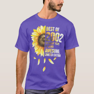 Camiseta Mejor Año De Nacimiento Del Girasol 2002 