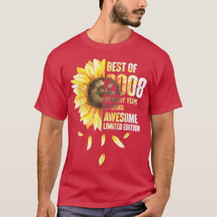 Camiseta Mejor Año De Nacimiento Del Girasol 2008