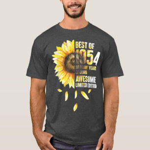 Camiseta Mejor Año De Nacimiento Del Girasol De 1954