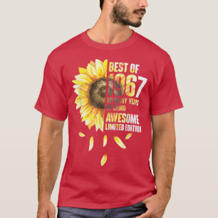 Camiseta Mejor Año De Nacimiento Del Girasol De 1967 