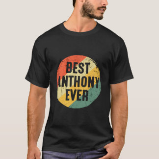 Camiseta Mejor Anthony de Todos los Tiempos Para el Nombre