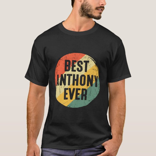Camiseta Mejor Anthony Ever para Anthony Name (Anverso)