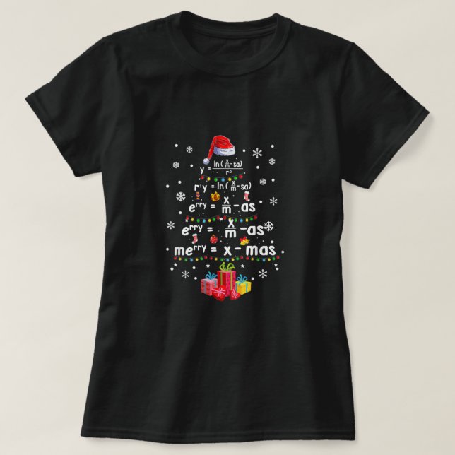 Camiseta Mejor Árbol de Navidad de Maestros de Ciencias de  (Diseño del anverso)
