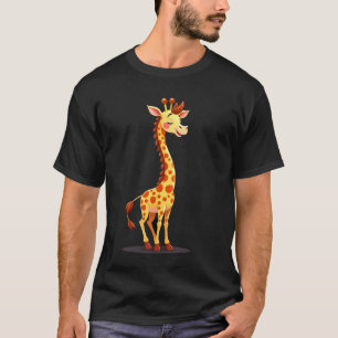 Camiseta Mejor arte de jirafa para hombres y mujeres impres