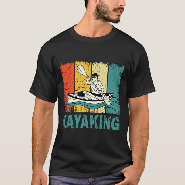 Camiseta Mejor Arte De Kayak Para Hombres Mujeres Pescando  (Anverso)