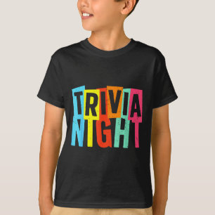 Camiseta Mejor arte de noche de trivia para hombres y mujer