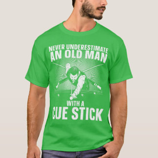 Camiseta Mejor arte de piscina para hombres abuelo jugador