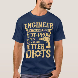 Camiseta Mejor Arte Ingeniero Para Hombres Ingenieros Mecán
