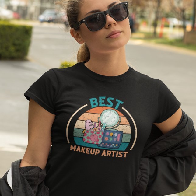 Camiseta Mejor artista de maquillaje - Retro (Subido por el creador)
